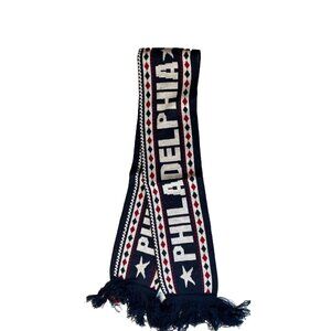 Philadelphia Knit Soccer Scarf Robin Ruth Navy Red White Winter NWT Philly